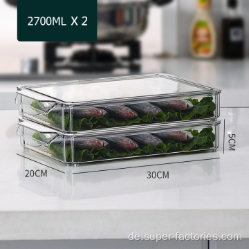 Stapelbare Lebensmittel-Aufbewahrungsbox aus Kunststoff für die Küche